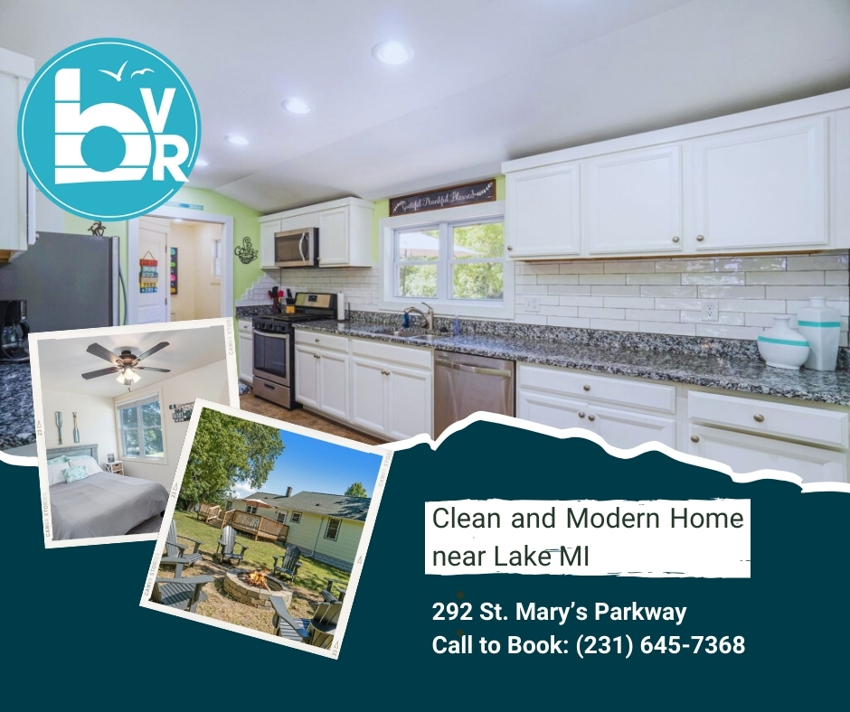 Clean and Modern Home near Lake MI