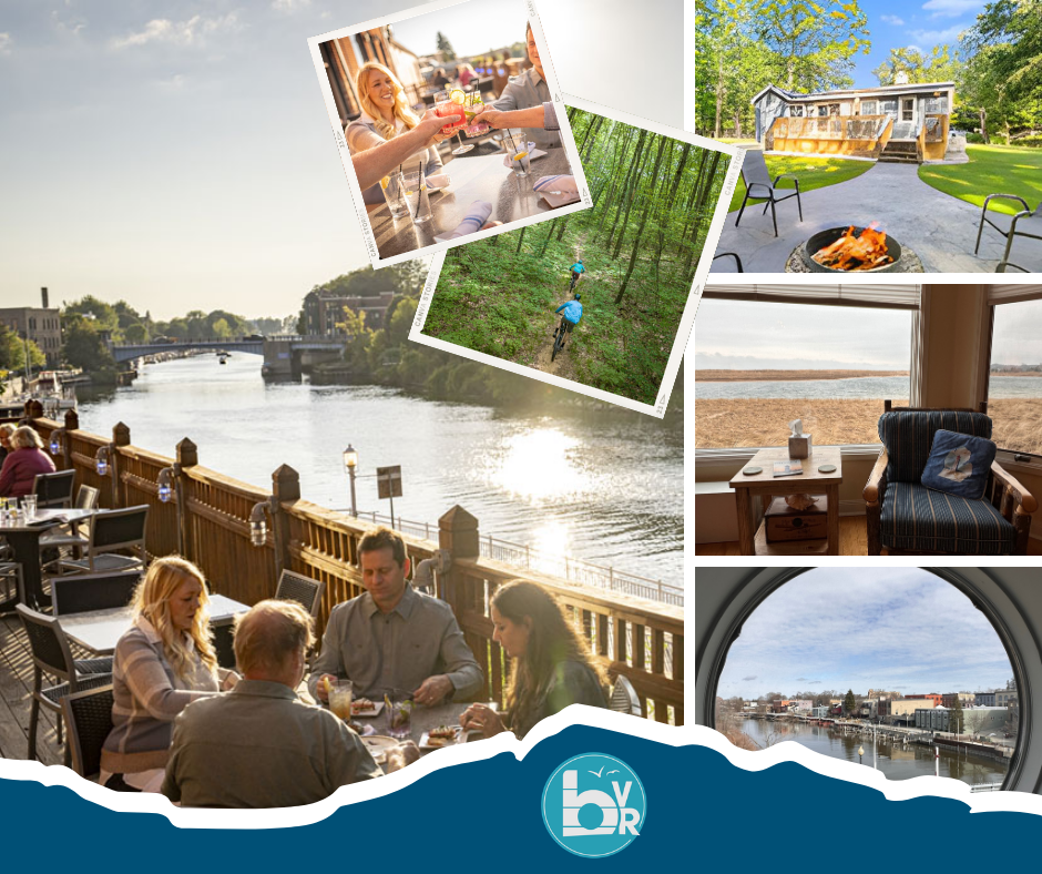 spring collage of things to do in Manistee MI